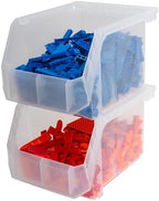 ReadySpace Medium-Tall Stackable Plastic Storage Bins - Image 6