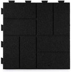 Playsafer Brick Rubber Interlocking Tiles | 16 X 16 | Easy Install by Playsafer