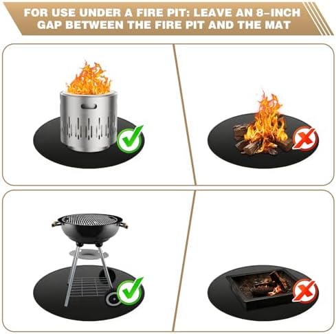 36" Fire Pit Mat for Solo Stove Bonfire - Image 6