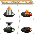 51" Fire Pit Mat for Solo Stove Bonfire - Image 6
