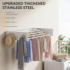 Foldable Wall Mounted Drying Rack, 31.5" Clothes Drying Rack - Image 6