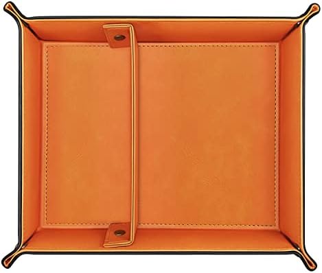 SITHON Valet Tray Desktop Storage Organizer, Removable 2 Compartments Catchall - Image 2