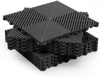 Jocoevol 9-Pcs Interlocking Tile, 15.7 x 15.7in Garage Floor Tiles by JOCOEVOL