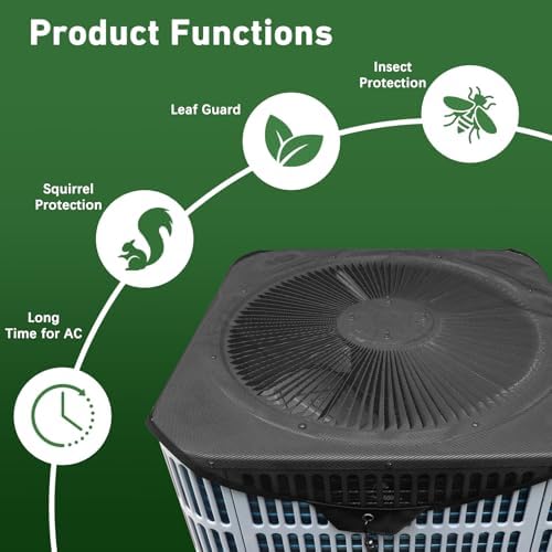 Central Air Conditioner Cover for Outside Units 28x28, Mesh AC Covers for - Image 4