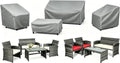 STARTWO Patio Furniture Cover 4 Piece Set, Small 420D by STARTWO