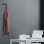 Small Coat Rack Wall Mount – Black and Gold Hook Rail - Image 5
