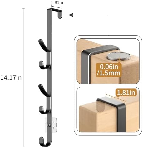 Kaiferty Over the Door Hooks, Metal Door Hooks - Image 4