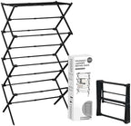 ZOES HOMEWARE 4-Tier Clothes Drying Rack, 4ft High Foldable Drying Rack Clothing by ZOESHOMEWARE