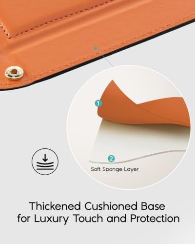 VLANDO Valet Tray, Foldable PU Leather Catchall Tray - Image 3