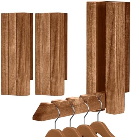2 Pack Clothes Drying Rack Wall Mounted, Space Saver Wood Wall Mounted Folding by Unknown