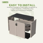 Patiowell 26 cu.ft Resin Outdoor Storage Cabinet - Image 4
