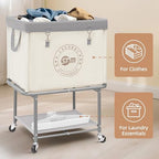 STORAGE MANIAC Rolling Laundry Cart - Image 6