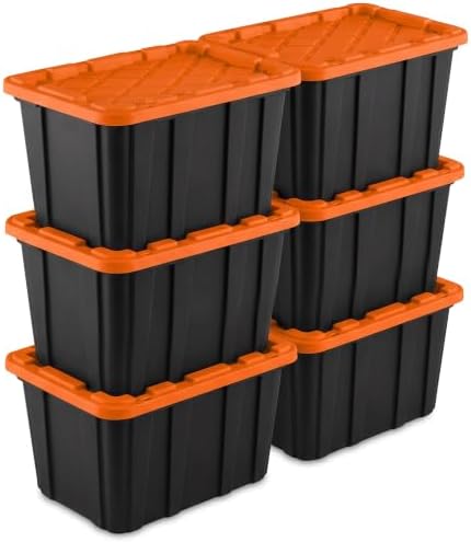 Sterilite 6 Pack 27 Gal Industrial Storage Tote by Sterilite