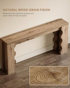 70.9" Farmhouse Entryway Table, Wood Console Table, Behind Couch table - Image 6