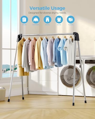 APEXCHASER Clothes Drying Rack Foldable, Portable Clothes Airer - Image 6
