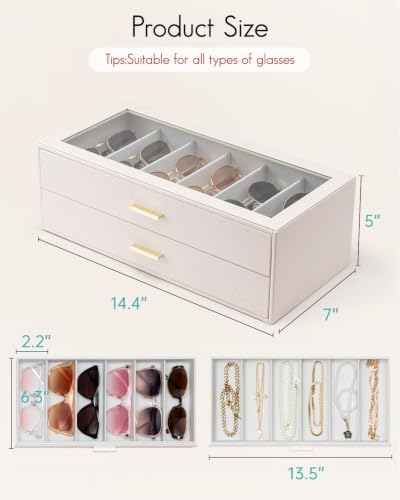 VLANDO 12-Slot Sunglasses Organizer Case - Image 6