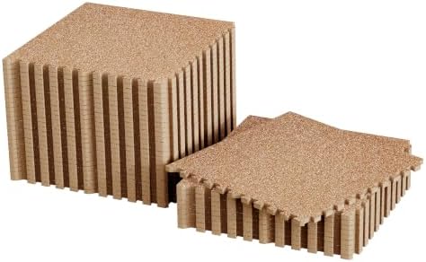 SUPERJARE 0.56'' Thick 144 Sq Ft Rubber Top Gym Flooring by SUPERJARE