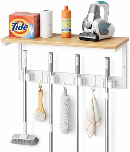 Upgraded Broom Holder Wall Mount by Unknown