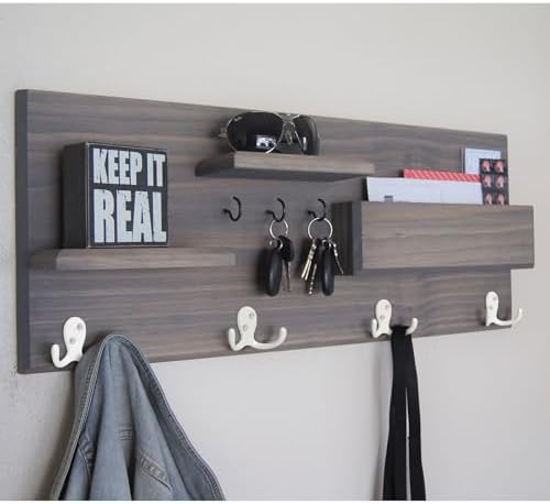 Homanu 54 Pack White Coat Hooks Wall Mounted Double Prong - Image 7