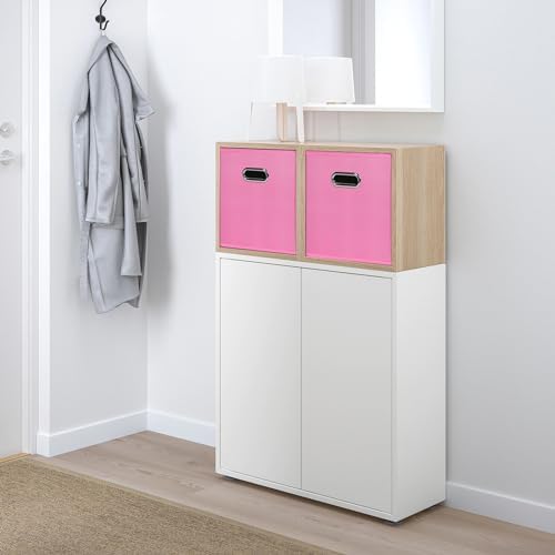 Black Foldable Storage Cubes Bins, Fabric Storage Box Cubes Organizer Baskets - Image 4