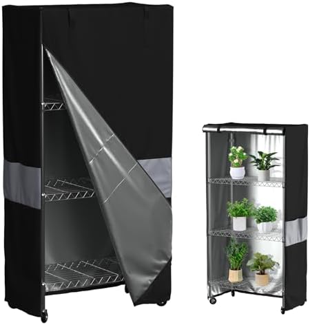 Wire Shelf Cover 36x18x54 600D Waterproof Dustproof Storage Rack Cover by MOLLYAIR