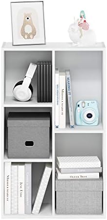 Furinno LUDER Book Shelf, 5-Cube Bookshelf, Reversible Bookcase, 9.4 x 19.5 x - Image 6