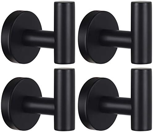 Towel Hooks Bathroom Coat Robe Wall Hook Heavy Duty Door Hanger Towel Robe by Homagic