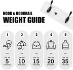 Badiano Heavy Duty Wooden Coat Rack, 14 Inch - Image 3