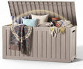 DRATO 135 Gallon Deck Boxes Outdoor Waterproof Storage Box by DRATOprovidesawarmandcozy