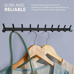 Coat Rack Wall Mount – 30 Inch Stainless Steel Hook Rail - Image 4