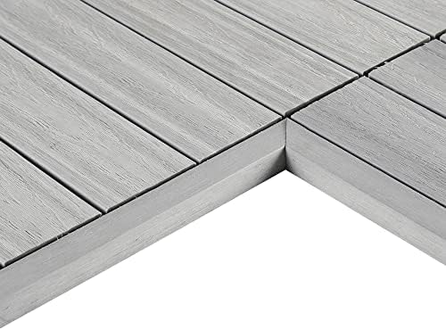NewTechWood 1/12 ft. x 1 ft. Quick Deck Composite Deck Tile Inside Corner Trim by NewTechWood