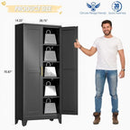 GAIOUS 71" Tall Metal Storage Cabinet - Image 2