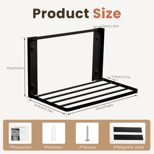 Foldable Wall Mounted Clothes Drying Rack, Space-Saving Laundry Drying Rack - Image 4