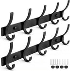 Coat Rack Wall Mounted, 5 Coat Hooks by ZGELIN