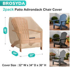 Adirondack Outdoor Chair Covers Waterproof 32"Wx34"Dx36"H - Image 2