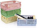 4 Pack Mini Foldable Plastic Small Baskets by Xhwykzz