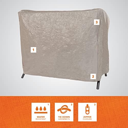 MODERN LEISURE 2-Seater Patio Outdoor Swing Cover - Image 3