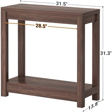 Besiost Small Farmhouse Wood Entryway Table Narrow Console Table - Image 3