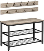 HOOBRO Hall Tree with Bench, Coat Rack Shoe Bench Set, Entryway Shoe Rack with by HOOBRO