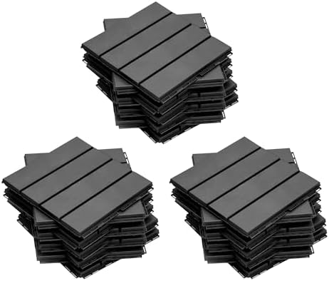 Interlocking Deck Tiles Outdoor Waterproof, Composite Patio Flooring by SHPAIDIRECT