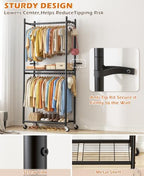 HOMIDEC Clothes Rack, 79.7" Double-Tier Clothing Rack - Image 5