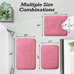 HUXMEYSON Bathroom Rugs Sets 3 Piece, Non-Slip & Quick Dry Bath Mat Set - Image 2