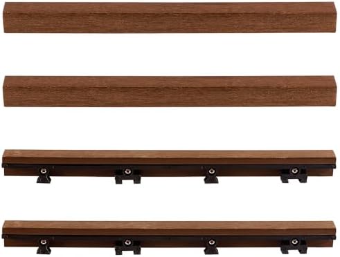1 in. x 1 ft. Quick Deck Composite Deck Tile Straight Trim - Image 2