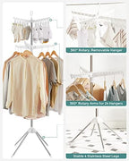 SONGMICS Clothes Drying Rack, 72.8-Inch Drying Rack, 3 Rotatable Arms - Image 4