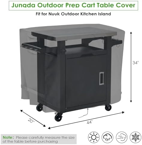 Outdoor Prep Table Cover for Nuuk Deluxe Rolling Prep Station - Image 2