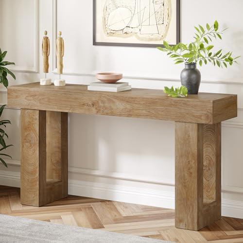 Tribesigns Farmhouse Console Table, 63-Inch Long Narrow Sofa Table Behind The by Tribesigns