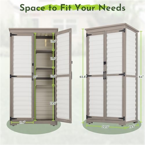 Tall Outdoor Storage Cabinet - Image 4