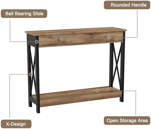 Treocho 40" Farmhouse Console Table - Image 7