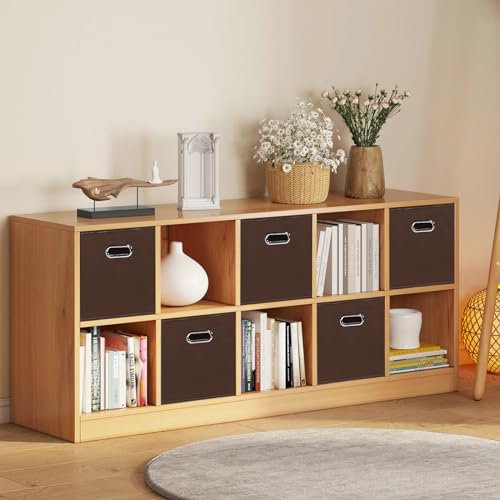 Black Foldable Storage Cubes Bins, Fabric Storage Box Cubes Organizer Baskets - Image 5