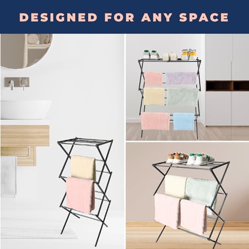 happhom Clothes Drying Rack, Foldable Drying Rack Clothing, Laundry Drying Rack - Image 7
